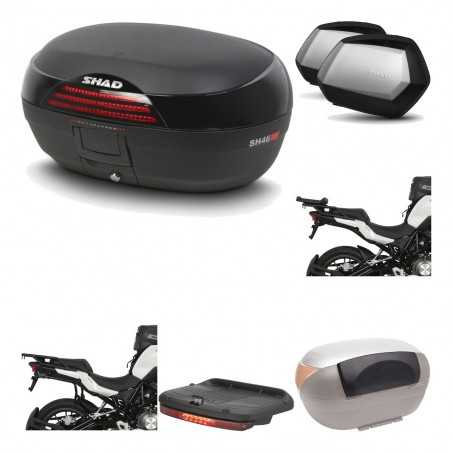 SHAD Maletas laterales + baul trasero herraje montaje accesorios 3p SH46 SH 46 NEW MODEL SC SH35 PREMIUM KIT-195600