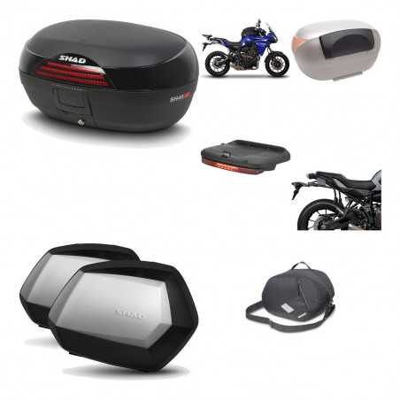 SHAD Maletas laterales + baul trasero herraje montaje accesorios 3p SH46 SH 46 NEW MODEL SC SH35 PREMIUM KIT-195503
