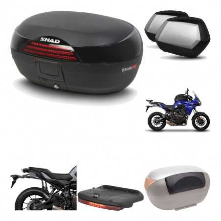 SHAD Maletas laterales + baul trasero herraje montaje accesorios 3p SH46 SH 46 NEW MODEL SC SH35 PREMIUM KIT-195504
