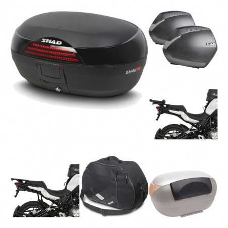 SHAD Maletas laterales + baul trasero herraje montaje accesorios 3p SH46 SH 46 NEW MODEL SH36 36 KIT-195602