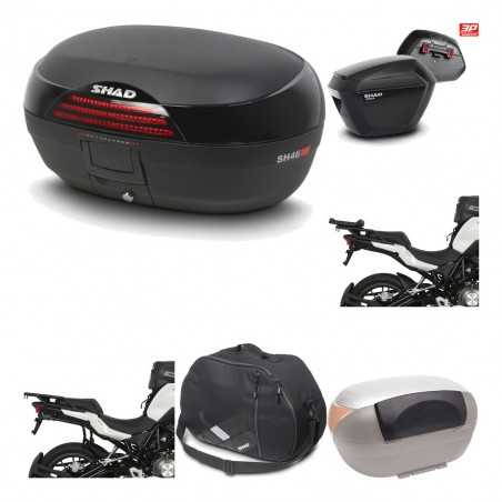 SHAD Maletas laterales + baul trasero herraje montaje accesorios 3p SH46 SH 46 NEW MODEL SH23 KIT-195603