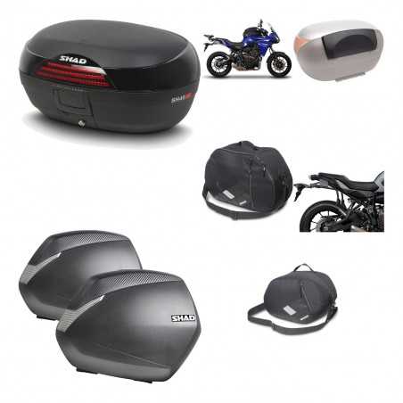 SHAD Maletas laterales + baul trasero herraje montaje accesorios 3p SH46 SH 46 NEW MODEL SH36 36 KIT-195505