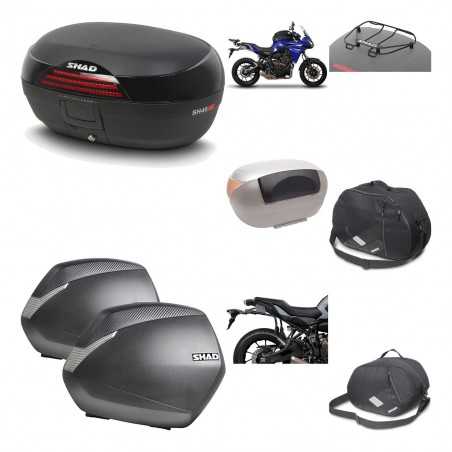 SHAD Maletas laterales + baul trasero herraje montaje accesorios 3p SH46 SH 46 NEW MODEL SH36 36 KIT-195553