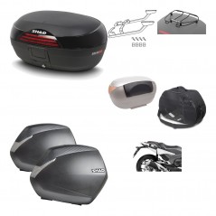 SHAD Maletas laterales + baul trasero herraje montaje accesorios 3p SH46 SH 46 NEW MODEL SH36 36 KIT-195452