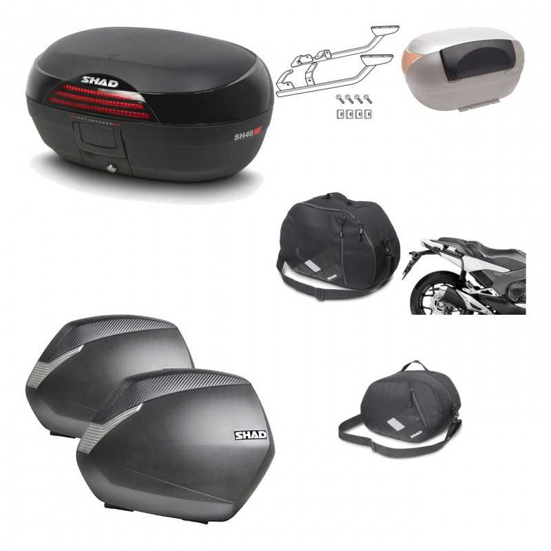 Lateral cases + back trunk + big top fitting + accessories + 3p hardware  SH46 S