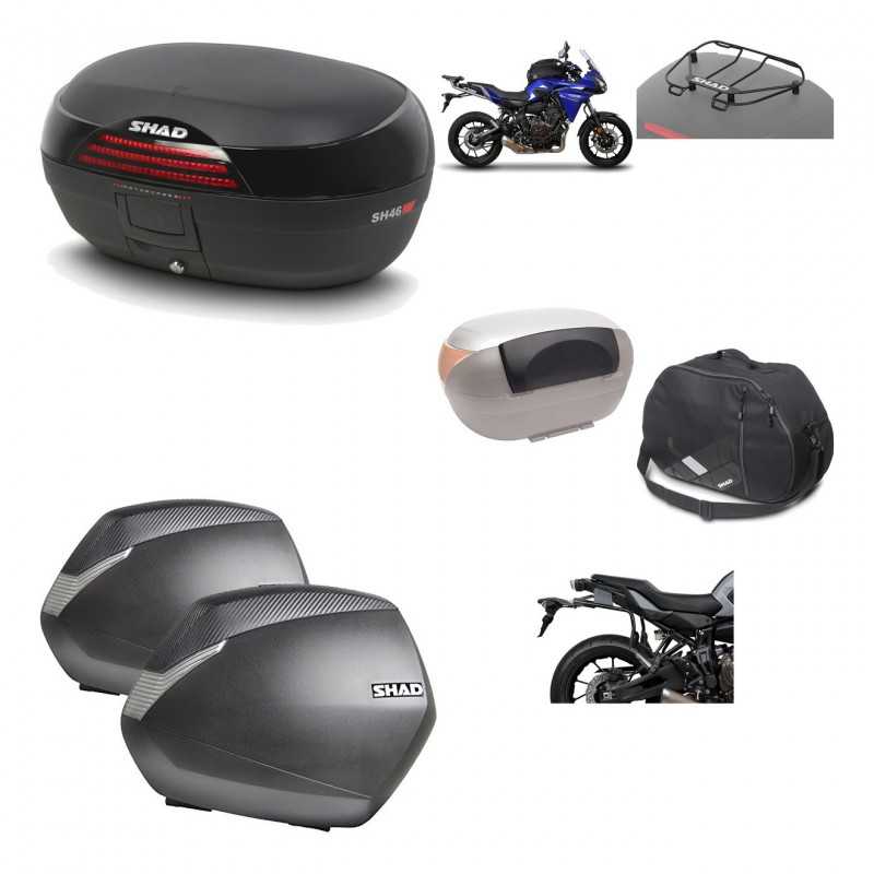 SHAD Maletas laterales + baul trasero herraje montaje accesorios 3p SH46 SH 46 NEW MODEL SH36 36 KIT-195554