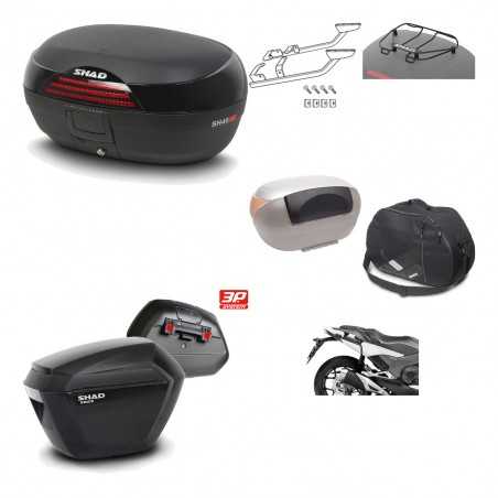 SHAD Maletas laterales + baul trasero herraje montaje accesorios 3p SH46 SH 46 NEW MODEL SH23 KIT-195453
