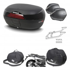 SHAD Maletas laterales + baul trasero herraje montaje accesorios 3p SH46 SH 46 NEW MODEL SH36 36 KIT-195307