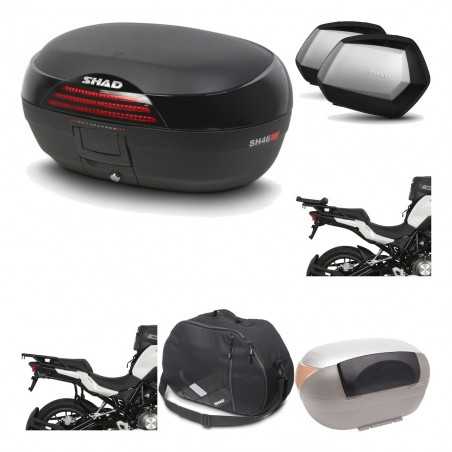 SHAD Maletas laterales + baul trasero herraje montaje accesorios 3p SH46 SH 46 NEW MODEL SC SH35 PREMIUM KIT-195606