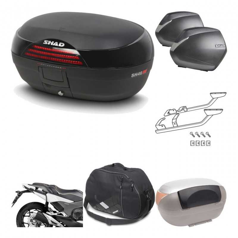 Lateral cases + back trunk + big top fitting + accessories + 3p hardware  SH46 S