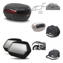 Lateral cases + back trunk + big top fitting + accessories + 3p hardware  SH46 S