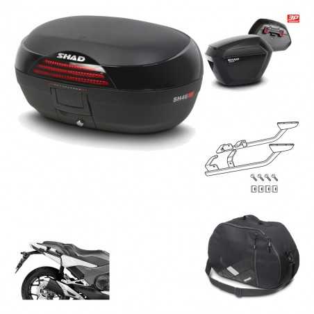 SHAD Maletas laterales + baul trasero herraje montaje bolsa interna 3p SH46 SH 46 NEW MODEL SH23 KIT-195309