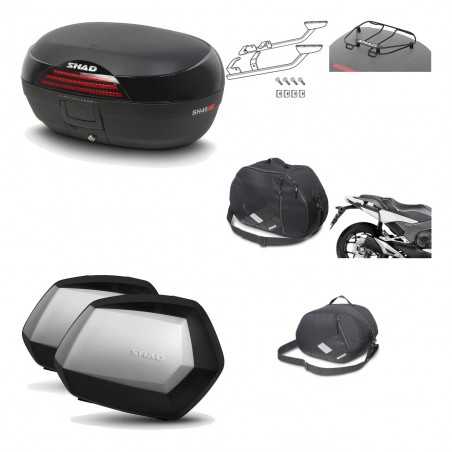 Lateral cases + back trunk + big top fitting + accessories + 3p hardware  SH46 S