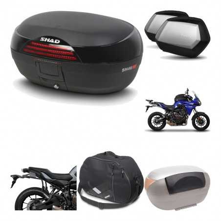 SHAD Maletas laterales + baul trasero herraje montaje accesorios 3p SH46 SH 46 NEW MODEL SC SH35 PREMIUM KIT-195510