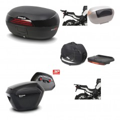 SHAD Maletas laterales + baul trasero herraje montaje accesorios 3p SH46 SH 46 NEW MODEL SH23 KIT-195609