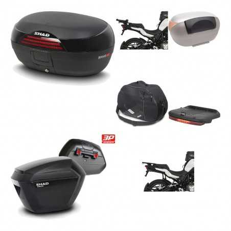 SHAD Maletas laterales + baul trasero herraje montaje accesorios 3p SH46 SH 46 NEW MODEL SH23 KIT-195609