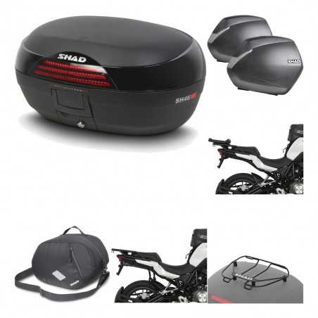 SHAD Maletas laterales + baul trasero herraje montaje accesorios 3p SH46 SH 46 NEW MODEL SH36 36 KIT-195613