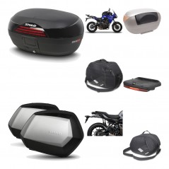 SHAD Maletas laterales + baul trasero herraje montaje accesorios 3p SH46 SH 46 NEW MODEL SC SH35 PREMIUM KIT-195515