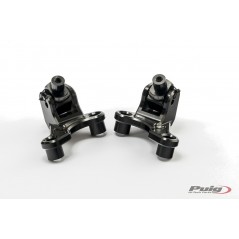 Fitting adapters for front rider footrests