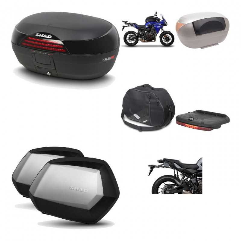 SHAD Maletas laterales + baul trasero herraje montaje accesorios 3p SH46 SH 46 NEW MODEL SC SH35 PREMIUM KIT-195516