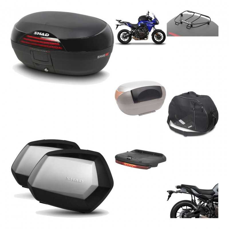 SHAD Maletas laterales + baul trasero herraje montaje accesorios 3p SH46 SH 46 NEW MODEL SC SH35 PREMIUM KIT-195564