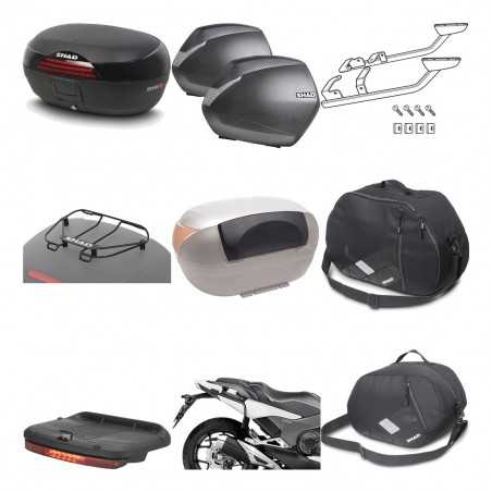 SHAD Maletas laterales + baul trasero herraje montaje accesorios 3p SH46 SH 46 NEW MODEL SH36 36 KIT-195463