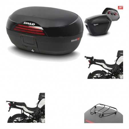 SHAD Maletas laterales + baul trasero herraje montaje parrilla portabultos superior 3p SH46 SH 46 NEW MODEL SH23 KIT-195615