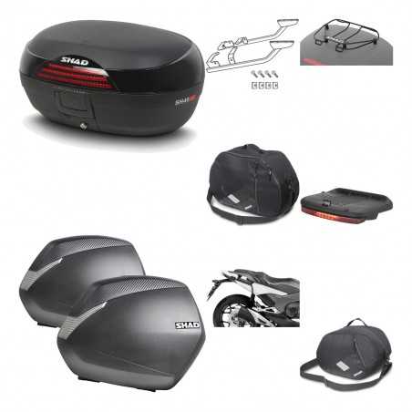 Lateral cases + back trunk + big top fitting + accessories + 3p hardware  SH46 S