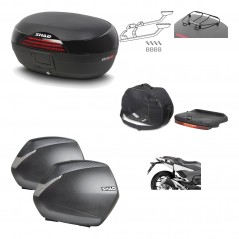 Lateral cases + back trunk + big top fitting + accessories + 3p hardware  SH46 S