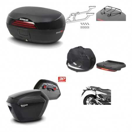 Lateral cases + back trunk + big top fitting + accessories + 3p hardware  SH46 S