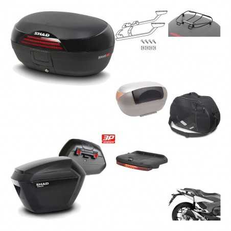 SHAD Maletas laterales + baul trasero herraje montaje accesorios 3p SH46 SH 46 NEW MODEL SH23 KIT-195465
