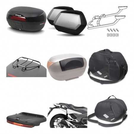 SHAD Maletas laterales + baul trasero herraje montaje accesorios 3p SH46 SH 46 NEW MODEL SC SH35 PREMIUM KIT-195467