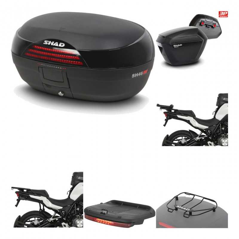 SHAD Maletas laterales + baul trasero herraje montaje accesorios 3p SH46 SH 46 NEW MODEL SH23 KIT-195621