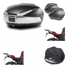 Lateral cases + back trunk + big top fitting + internal bag + 3p hardware  SH48 