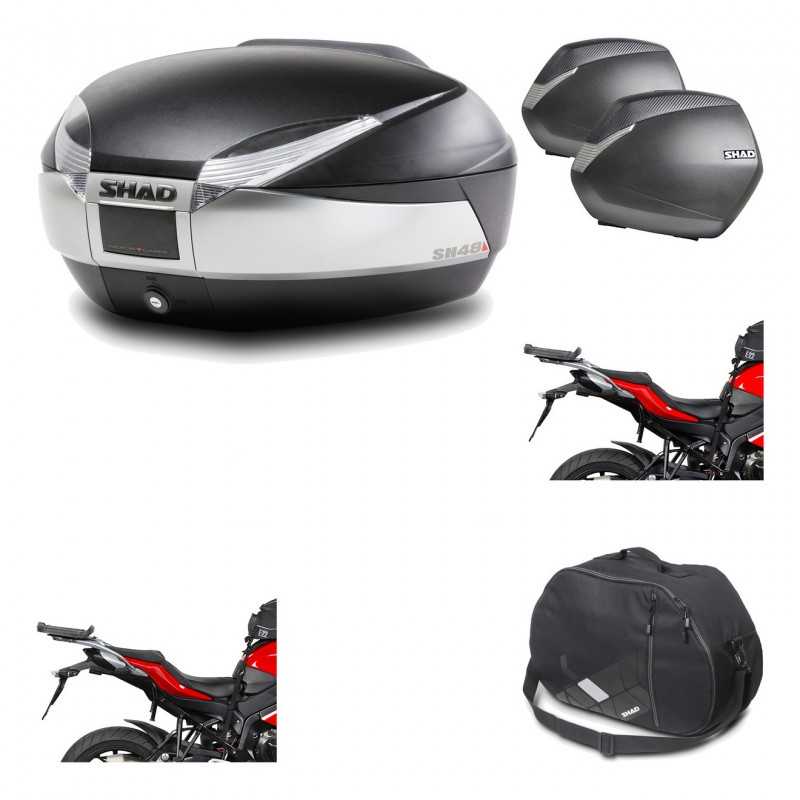 Lateral cases + back trunk + big top fitting + internal bag + 3p hardware  SH48 