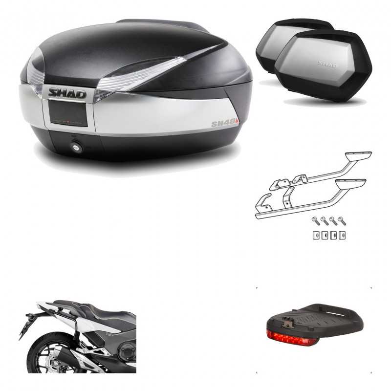 Lateral cases + back trunk + big top fitting + brake light + 3p hardware  SH48 T