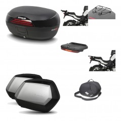 SHAD Maletas laterales + baul trasero herraje montaje accesorios 3p SH46 SH 46 NEW MODEL SC SH35 PREMIUM KIT-195623