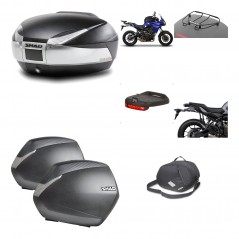 SHAD Maletas laterales + baul trasero herraje montaje accesorios 3p SH48 TITANIUM PREMIUM SH36 SH 36 KIT-196075