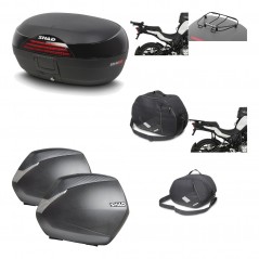 SHAD Maletas laterales + baul trasero herraje montaje accesorios 3p SH46 SH 46 NEW MODEL SH36 36 KIT-195625
