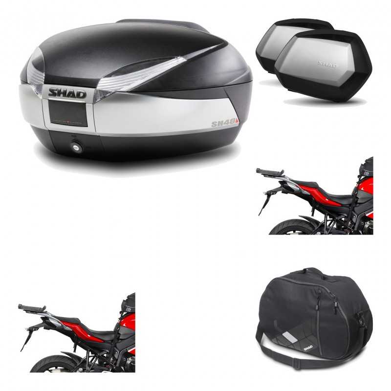 Lateral cases + back trunk + big top fitting + internal bag + 3p hardware  SH48 