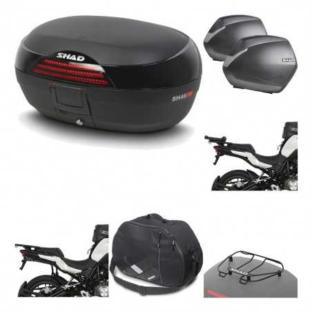Lateral cases + back trunk + big top fitting + accessories + 3p hardware  SH46 S