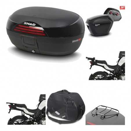 SHAD Maletas laterales + baul trasero herraje montaje accesorios 3p SH46 SH 46 NEW MODEL SH23 KIT-195627