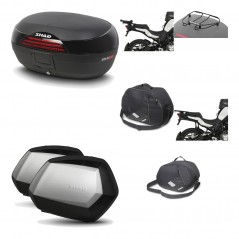 SHAD Maletas laterales + baul trasero herraje montaje accesorios 3p SH46 SH 46 NEW MODEL SC SH35 PREMIUM KIT-195629
