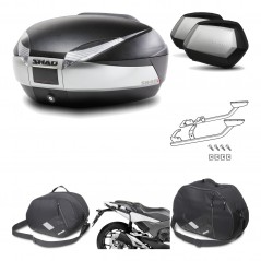Lateral cases + back trunk + big top fitting + accessories + 3p hardware  SH48 T