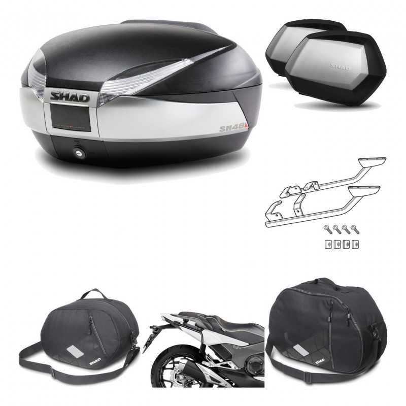 Lateral cases + back trunk + big top fitting + accessories + 3p hardware  SH48 T