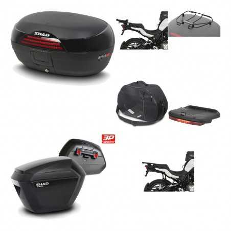 SHAD Maletas laterales + baul trasero herraje montaje accesorios 3p SH46 SH 46 NEW MODEL SH23 KIT-195633