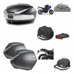 SHAD Maletas laterales + baul trasero herraje montaje accesorios 3p SH48 TITANIUM PREMIUM SH36 SH 36 KIT-196087