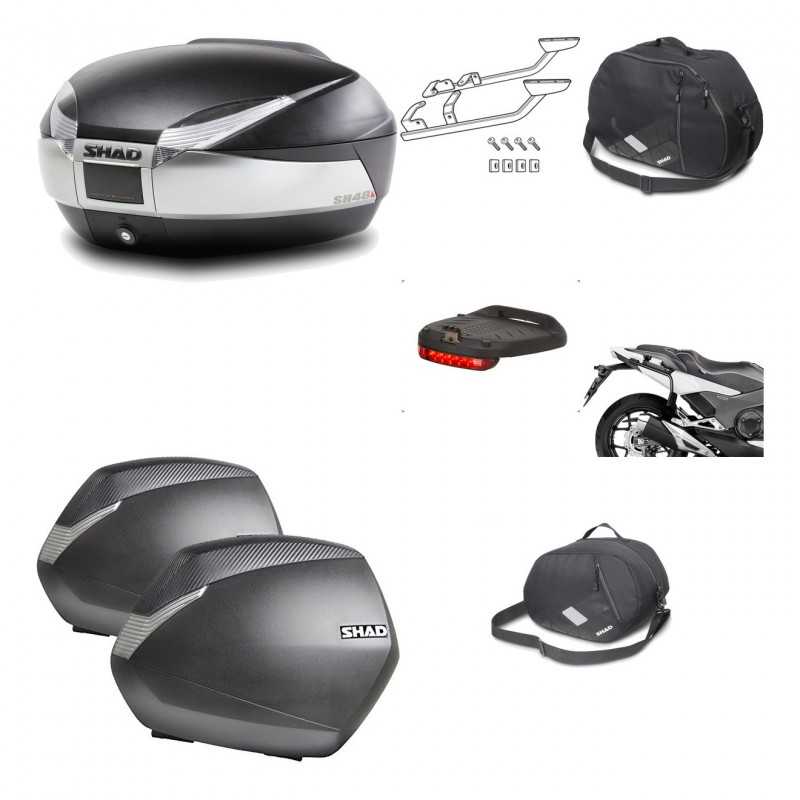 Lateral cases + back trunk + big top fitting + accessories + 3p hardware  SH48 T