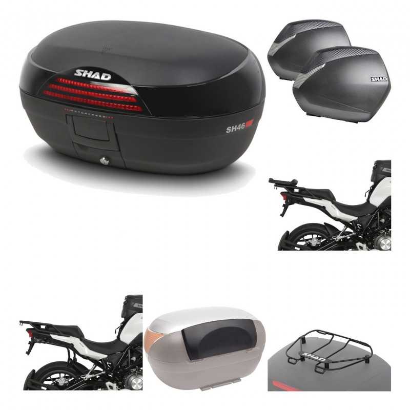 SHAD Maletas laterales + baul trasero herraje montaje accesorios 3p SH46 SH 46 NEW MODEL SH36 36 KIT-195638