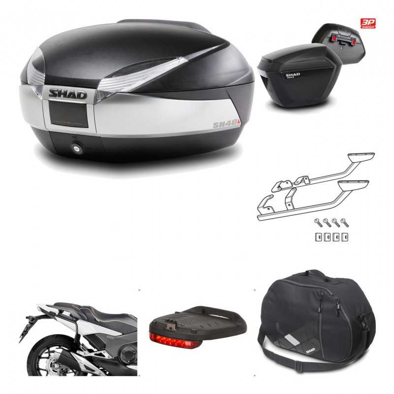 Lateral cases + back trunk + big top fitting + accessories + 3p hardware  SH48 T